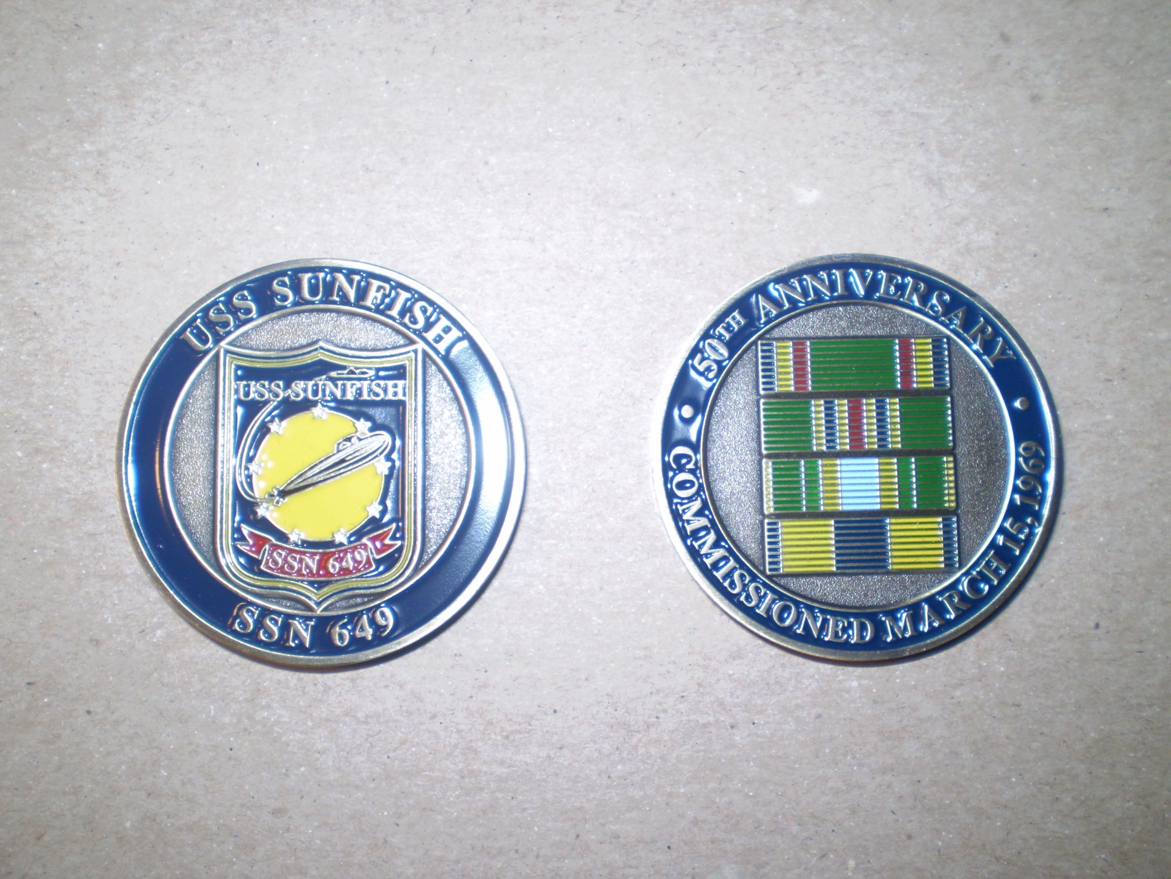 Sunfish 50th Anniversary Challenge Coin