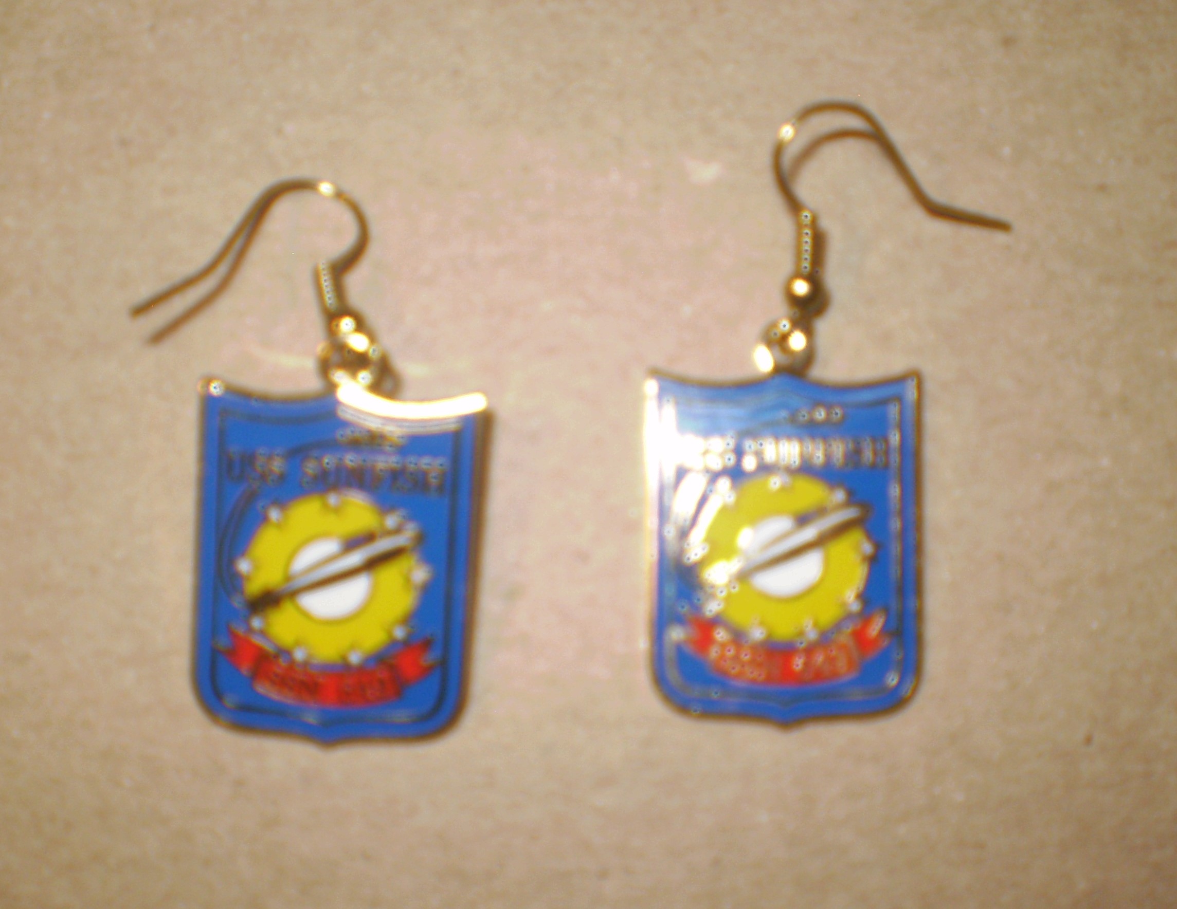 Sunfish Ladies Patch Earrings